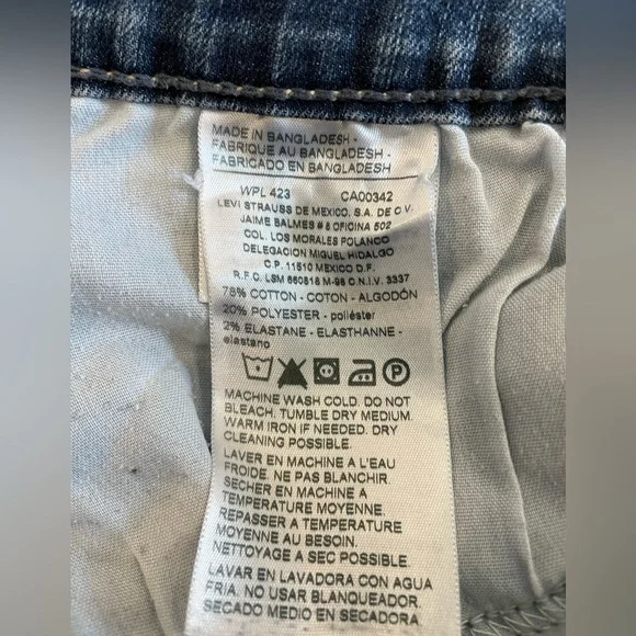 Levi’s Denizen Modern Skinny Size 14M - Picture 5 of 9